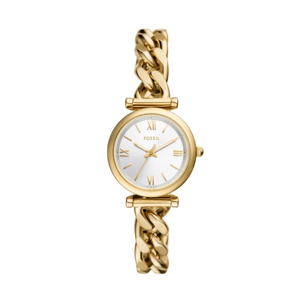 Fossil Carlie Three Hand Stainless Steel Women s Watch Gold Tone Nbc Rewards