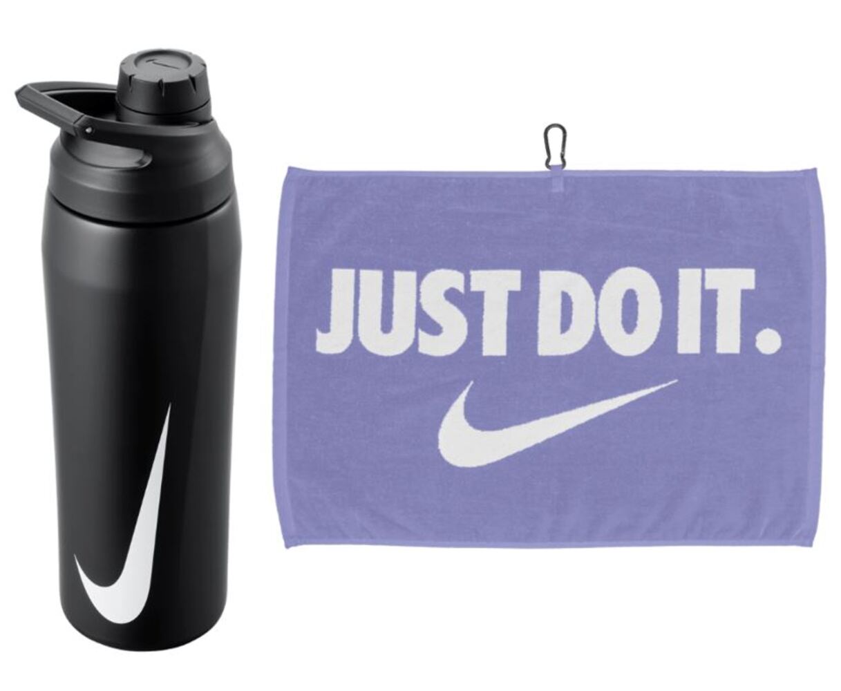 Nike Performance Golf Towel 2.0 (Purple Pulse/White) + Stainless